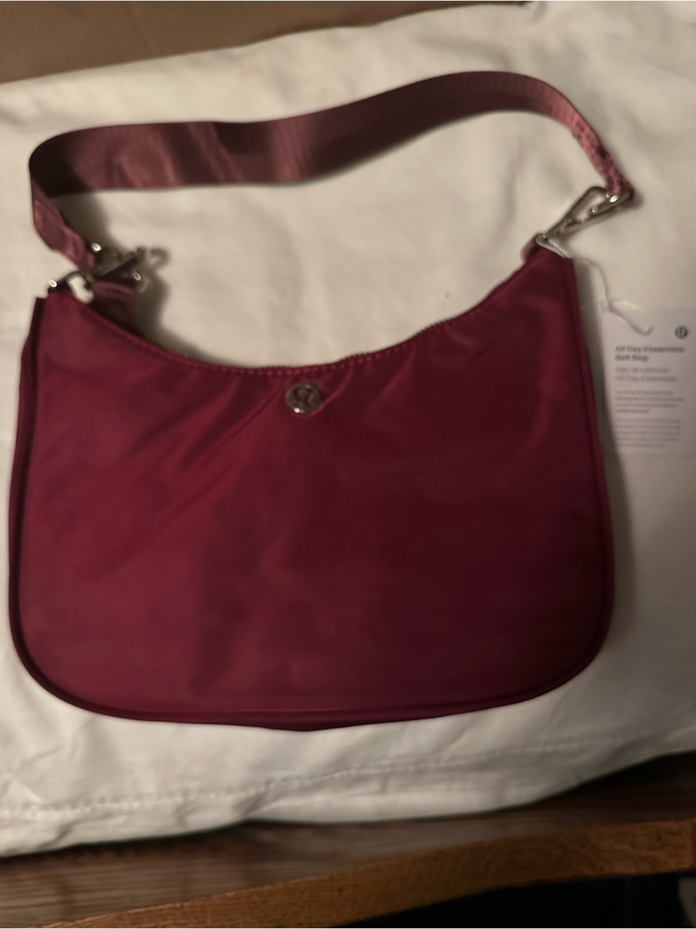 lululemon athletica Burgundy Shoulder Crossbody Bag - Picture 1 of 5